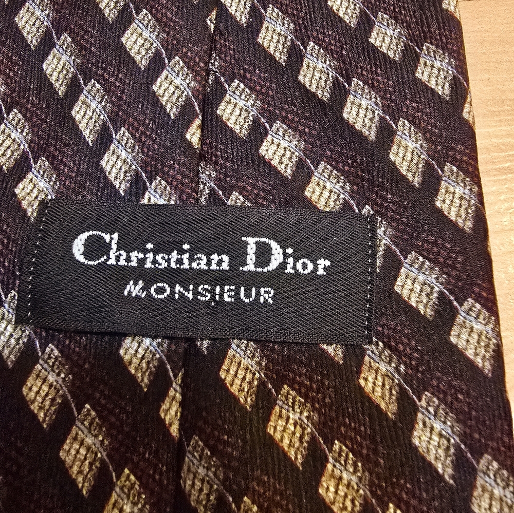 CHRISTIAN DIOR Mens Tie Made in Canada  Like Silk